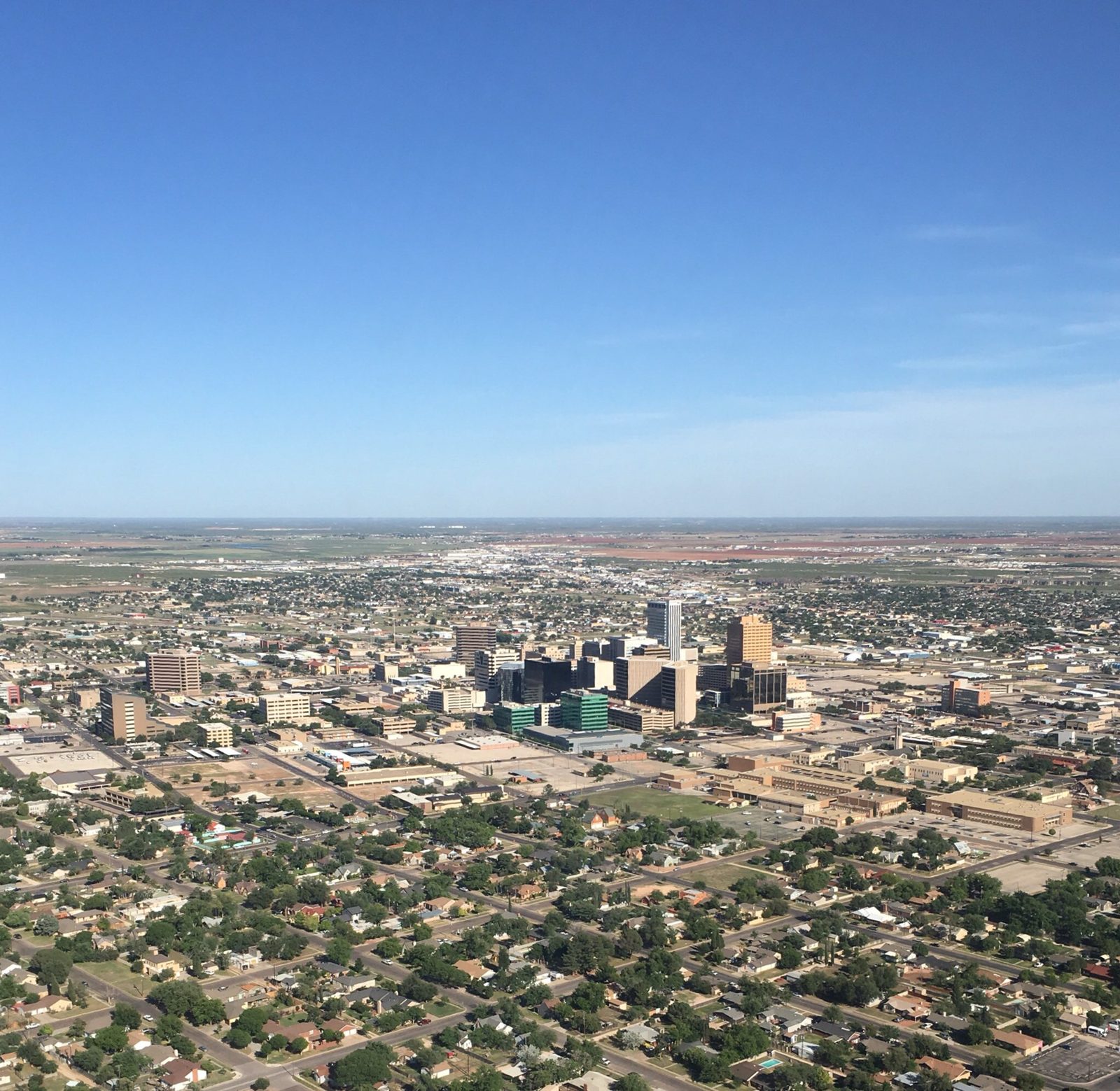 Aerial view of Midland, Texas